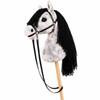 Sticks Horse with Wooden Adorable Soft Heads Toy Realistic for Preschoolers, Young Children,