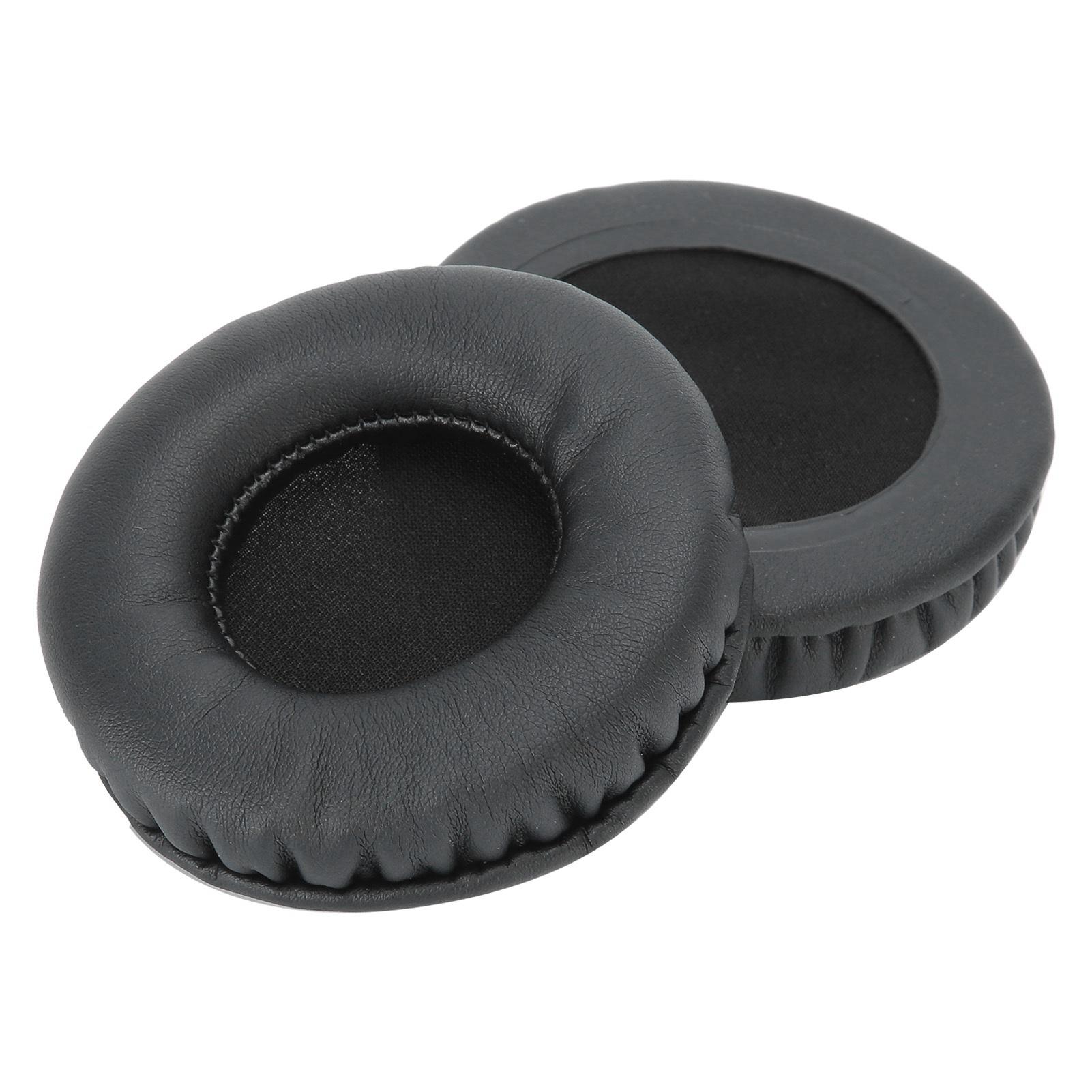 

75MM Headphone Universal Ear Cushions Replacement Headset Foam Ear Pads Covers Black