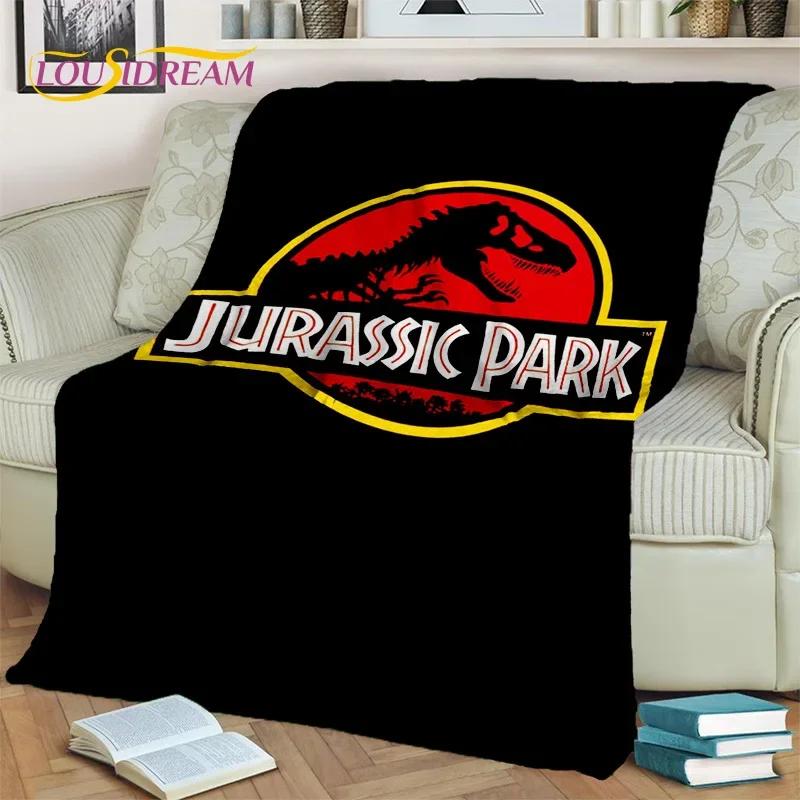 Jurassic Park Dinosaur 3D Cartoon Blanket,Flannel Throw Blanket for Home Bedroom Bed Sofa Picnic Office Hiking Leisure Nap Gift
