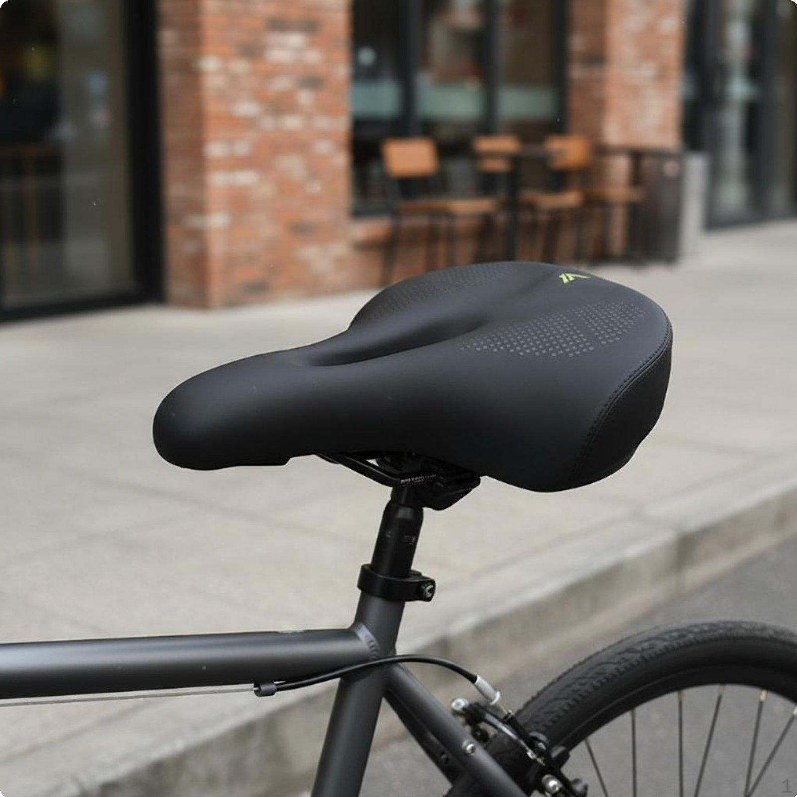 Inflatable Bike Saddle Adjustable Firmness Shock