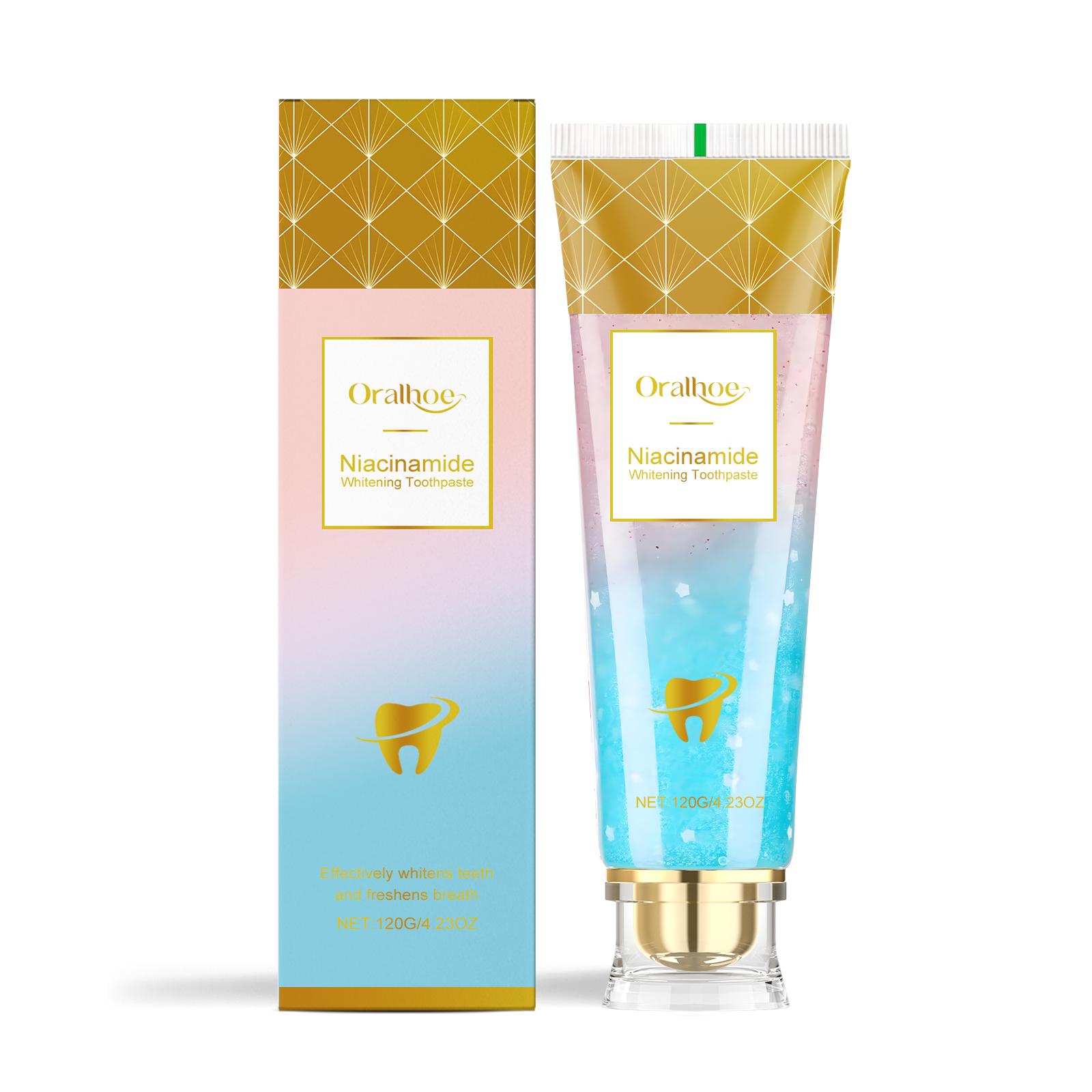 

Niacinamide Intensive Whitening Toothpaste Effectively Whitens Teeth Gum Repair Deep Stain Removal Freshens Breath Tooth Powder 120g