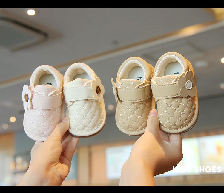 Infant Soft Sole Princess Squeaky Walking Shoes - Spring & Autumn Velcro Baby Girls' Shoes