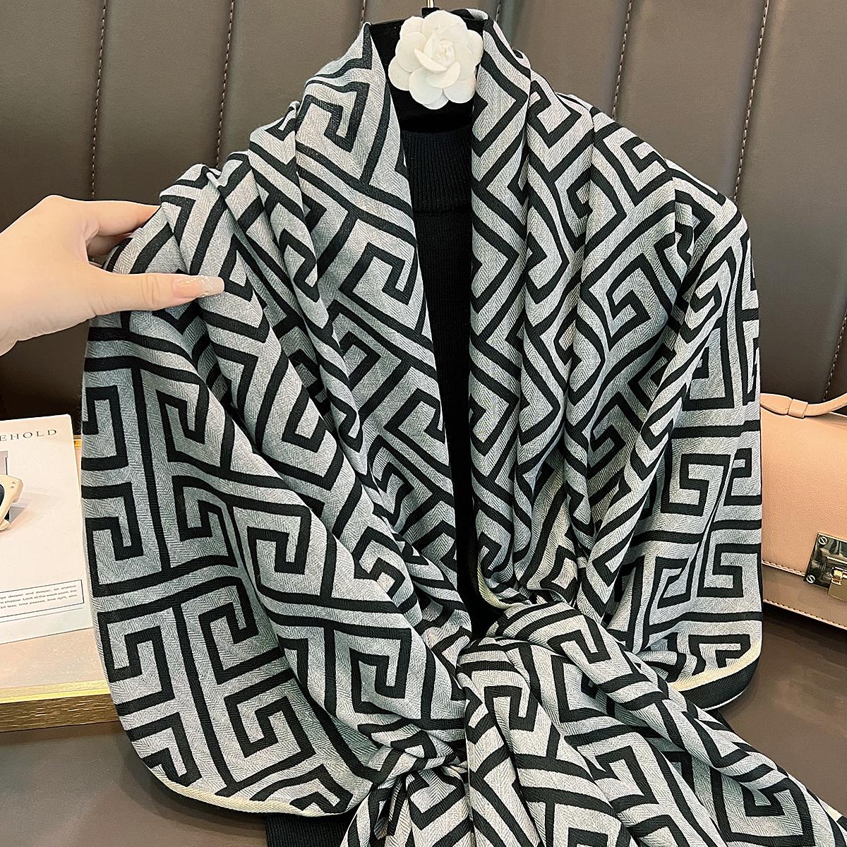 

Новый весенне-осенний квадратный шарф из искусственного хлопка и пеньки, женский универсальный стиль, модный шарф, многофункциональный платок для волос 180*90cm