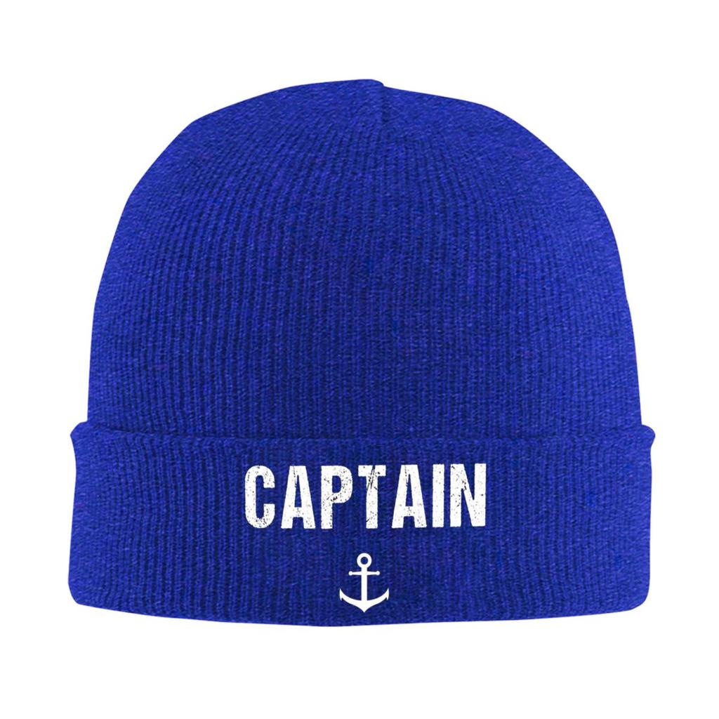 Captain Anchor Warm Knitted Cap Hip Hop Bonnet Hat Autumn Winter Outdoor Beanies Hats for Unisex Adult