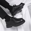 Fashion Business Thick Soled Men's Shoes Fashionable Classic Design Style Wedding Outdoor Trendy Party Daily Office Black Shoes New