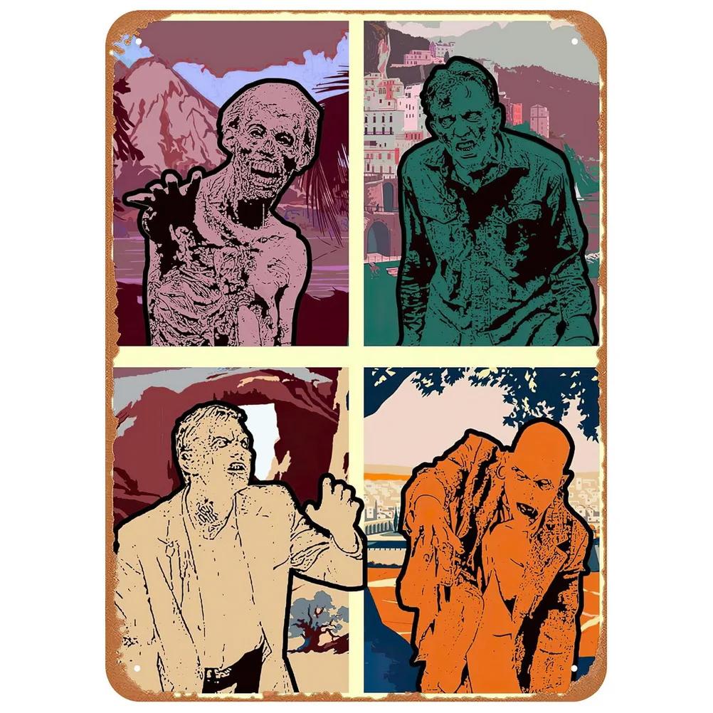 Classic Movie Metal Tin Signs Vintage Wall Art Urban Cowboys Dahmer Rocky Movie Posters for Home Cafe Bars Pubs Film Decoration