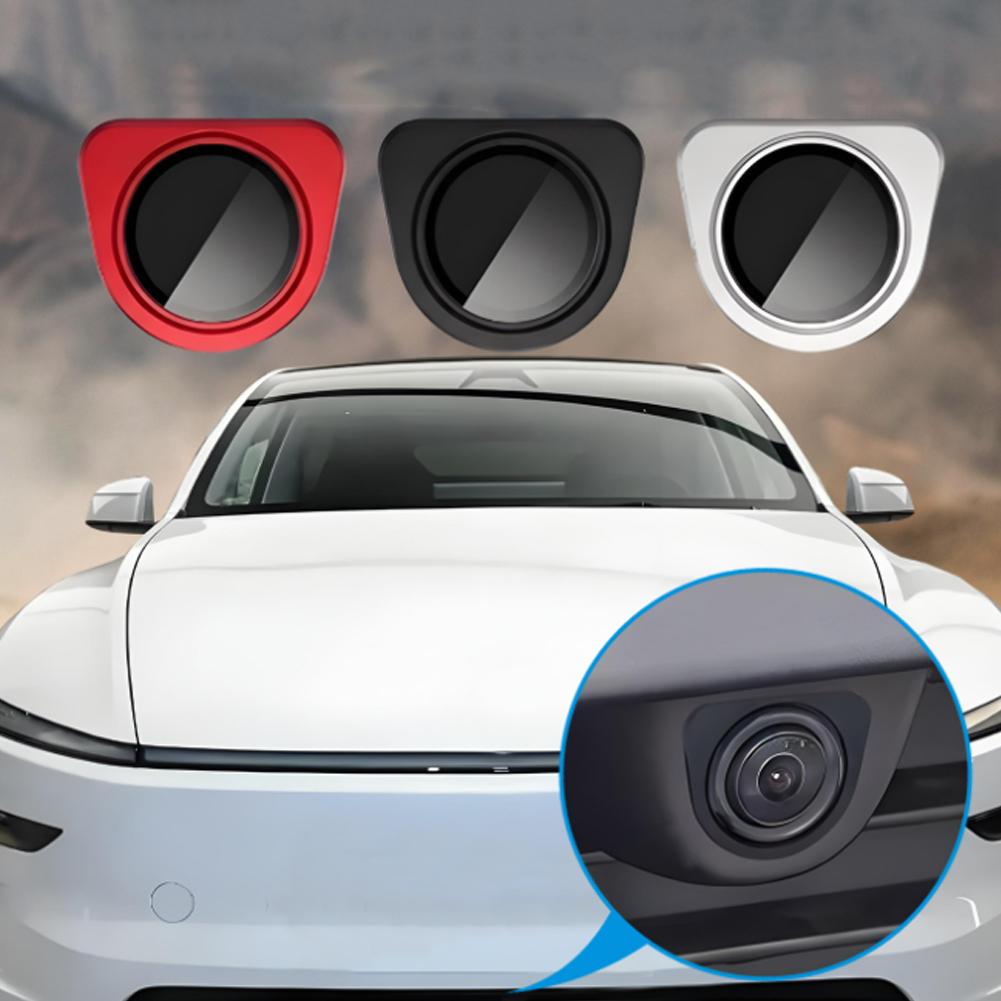 HD Tempered Glass Front Camera Protector for Tesla Model Y YL 3, Rainproof Waterproof Anti-Scratch & Drop Protective Cover