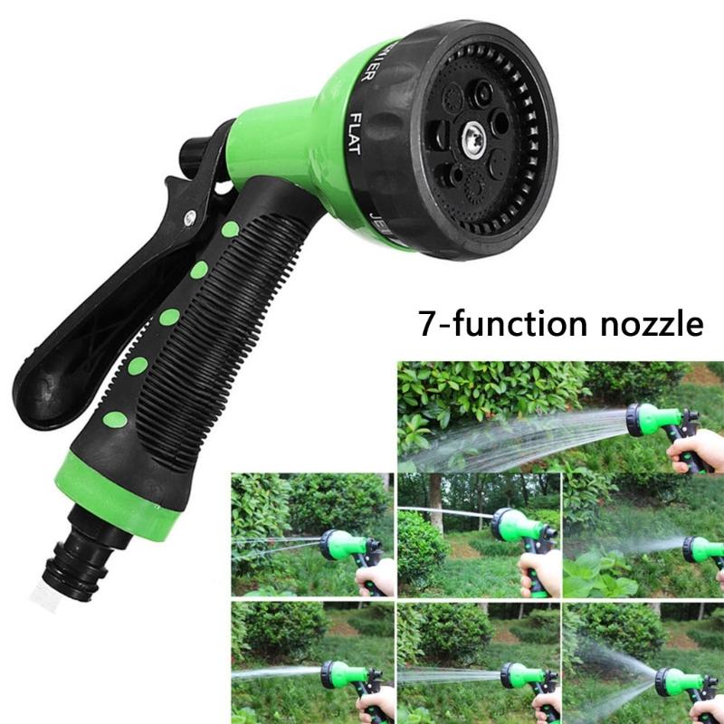 Garden Hose Nozzle Sprayer 7 Adjustable Watering Pattern Nozzle for Water Hose, Nonslip Garden Spray Nozzle Hose Attachment for Car Washing, Watering