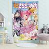 Magische Meisje Madoka Wandkleed Japanse Anime Tijdschriften Kunst Muur Achtergrond Doek Voor Tiener Meisje Slaapkamer Wandkleed Decor Schattig Cadeau