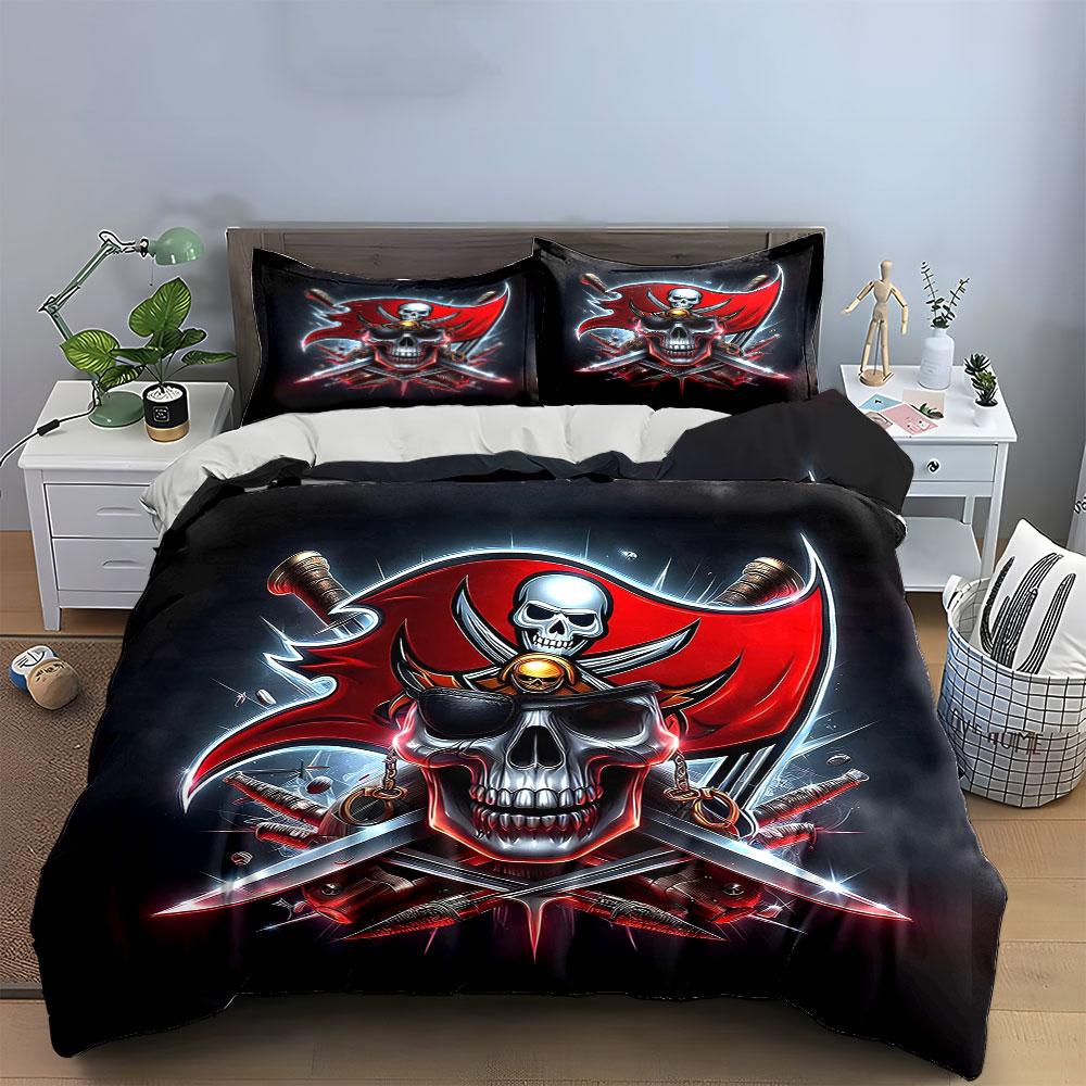Fiery pirate spirit unleashed Bedding sets Duvet covers Pillowcases(1* Duvet Cover 2* Pillowcases without duvet insert)