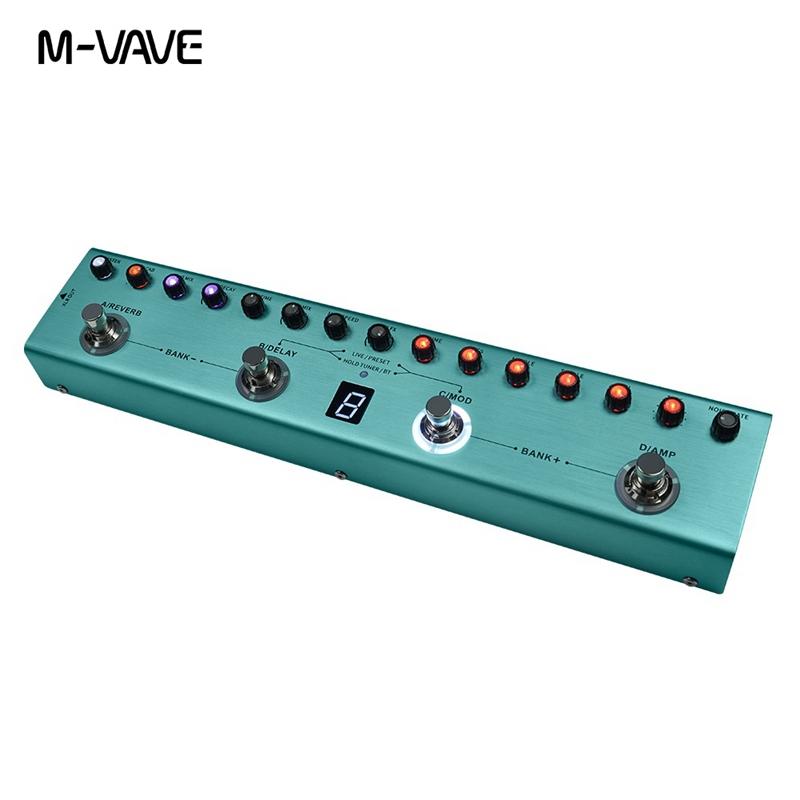 M-VAVE Tank-G Gitarren-Multieffekte-Pedal | 36 Presets & 20h Akkulaufzeit | Pro Studio/Live/Bühnen FX Hub