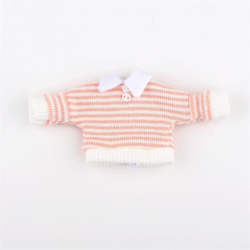 Ob11 Baby Coat Lapel Sweater One-shoulder Suspenders Set 1/12 Plain Body Doll Clothes Doll Accessories