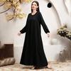 Women's Clothing, Floral Print, Muslim Style, Long Sleeve, Long Dress, Daily Casual Fashion, New Arrival 2025