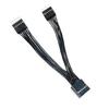 Motherboards USB 2.0 11Pin Header 1 To 2 Extension Hub Splitters Adapters Converters USB 2.0 Female To 2 Male