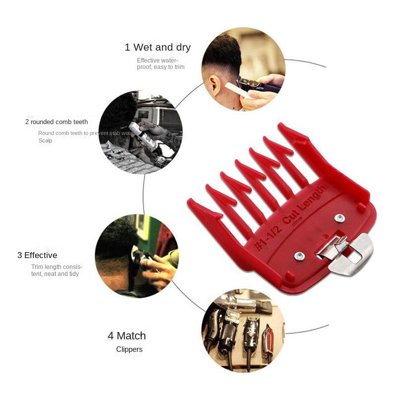 Electric Push Clipper Limit Comb Color Iron Buckle Positioning Calipers Barber Shop Professional Accessories Hair Cutting Tools