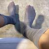 Men's Summer Nylon Glossy Black Formal Socks - Mid-Calf, Lightweight, Reflective Finish