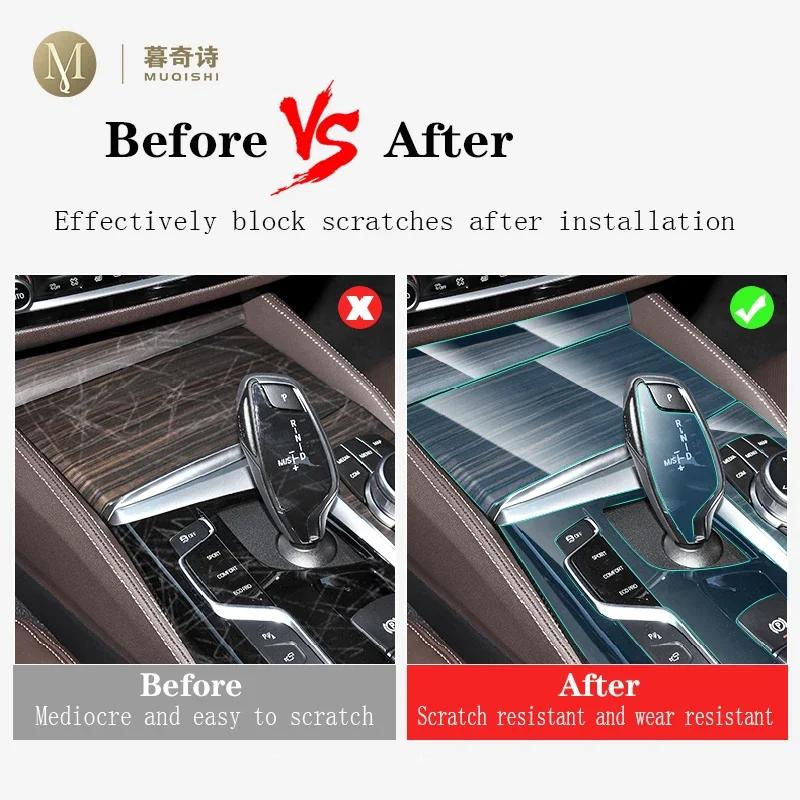 Kfwhl7 Pre Cutting Car Interior PPF Paint Protection Film Console Scratch Resistant Repair TPU Film For BMW I3 I4 G26 2022-2024