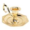 Retro Handheld Candlestick Holde Zinc Alloy Table Candlelight Stand for Home Decoration