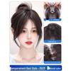 Sky Wig Female Clip-in Topper: Real Hair Volume Enhancer for Concealing White Hair, Seamless Invisible Replacement.