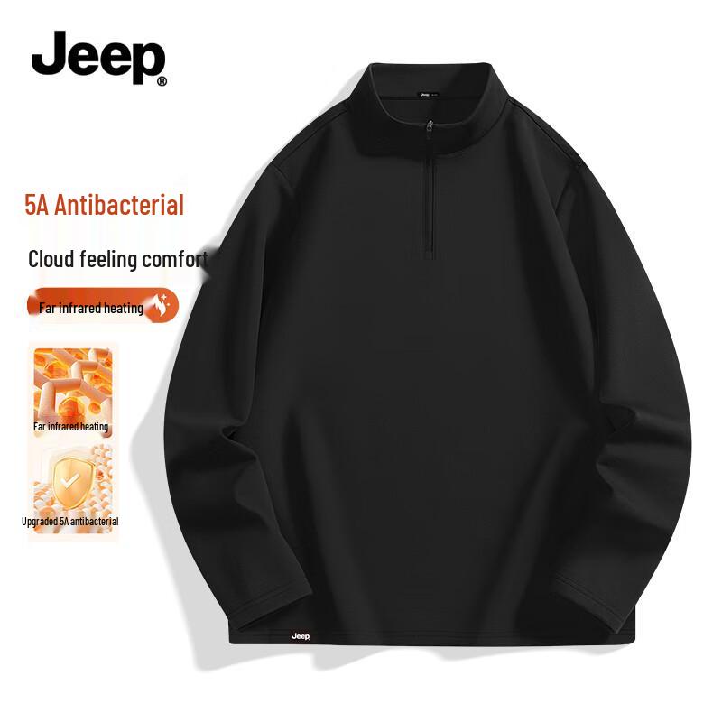 JEEP Men s Fleece-Lined Thermal Base Layer T-Shirt L