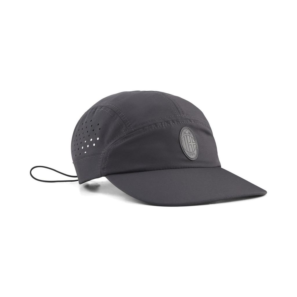 PUMA AC Milan Tech Cap Flat Dark Grey Adjustable 5-Panel Baseball Hat 02763001