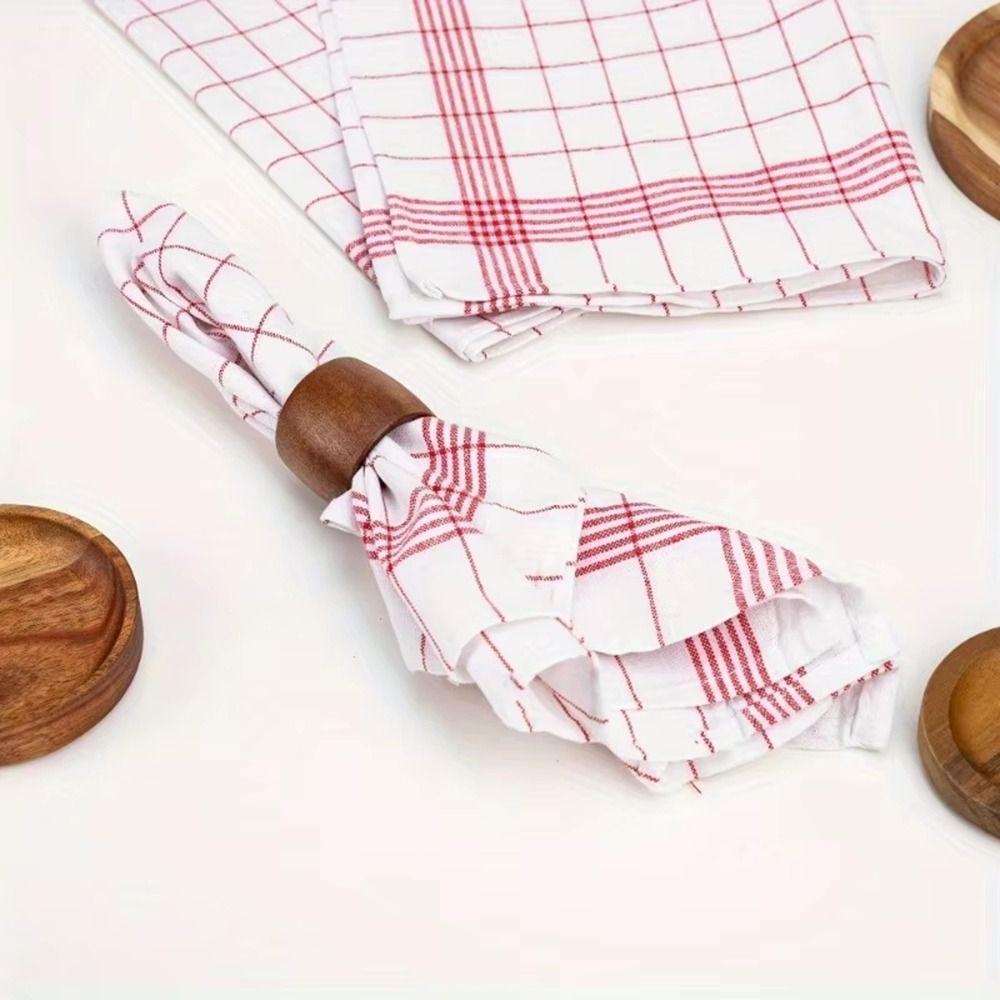 5PCS Reusable Plaid Dish Towel Quick Drying Checkered Kitchen Towels  Washing Dishes