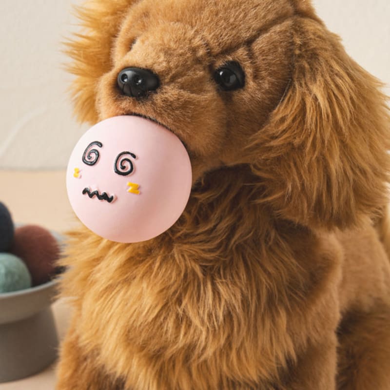 [Pet] Expression Latex Toy Pink