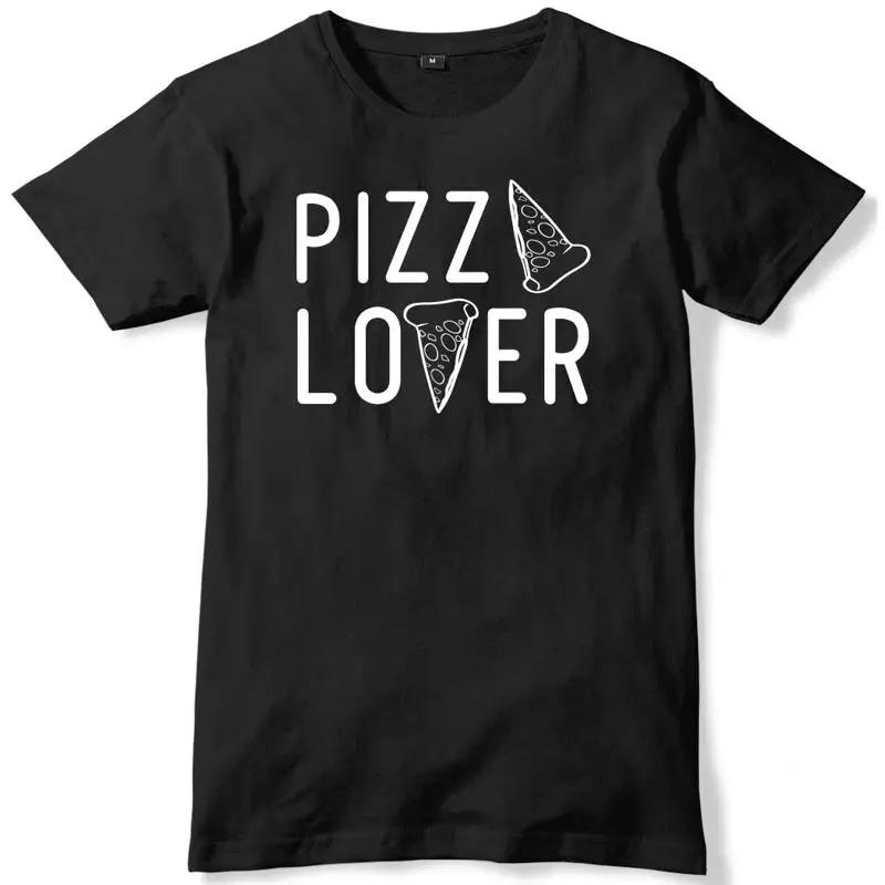 Pizza Lover Graphic Black T-shirt