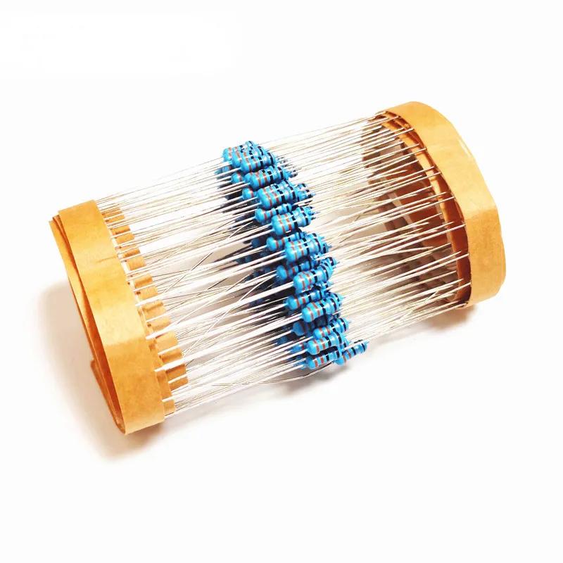 100PCS 0.25W Resistor Electron Kit Metal Film Resistors Set Car Airbag Repair Resistor 2ohm 2.2ohm 2.4ohm 2.7ohm 3ohm 3.3ohm
