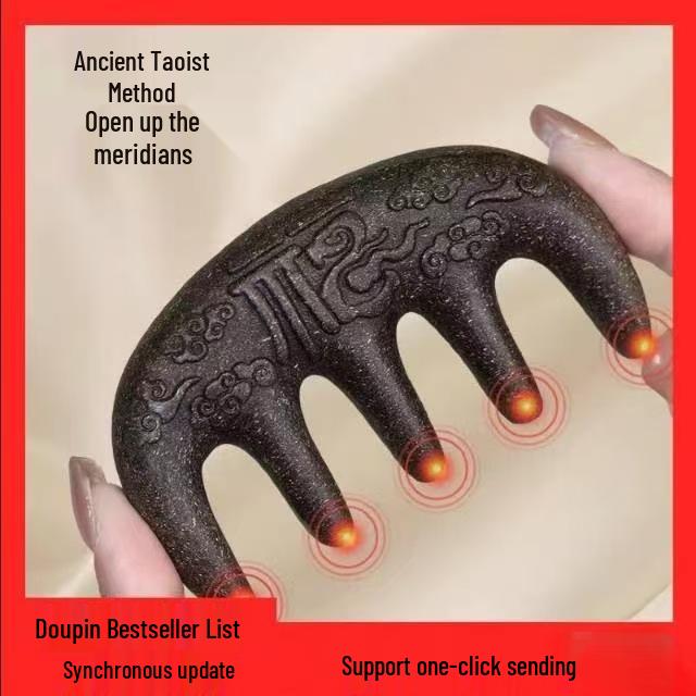 He Shou Wu Meridian Comb: Traditional Chinese Hair and Scalp Massage Tool