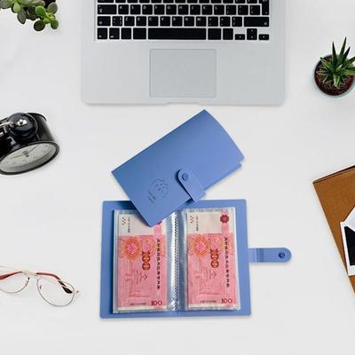 Save Money 100 Envelopes Money Saving Challenge Large Capacity PP Money Collection Book Waterproof Cute Cartoon