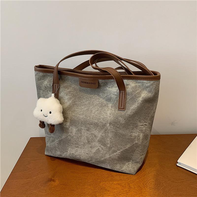 Modern Retro Minimalist Tote Bag For Women Large Size Pu Material For Trendy Look