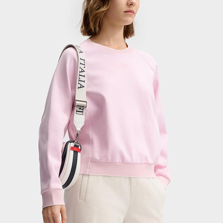 Fila Sweatshirt Pull Tricoté Décontracté Polyvalent Femme sweatshirt Gris Violet Rose F11W513209FLP
