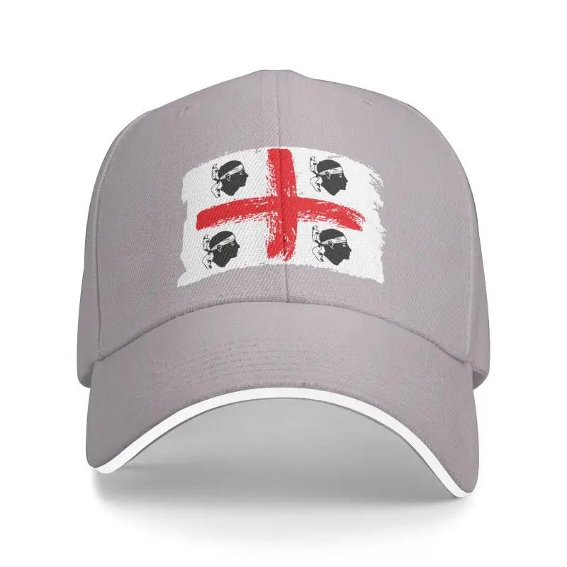 Punk Italy Sardynia Herb Czapka z daszkiem dla kobiet Unisex Regulowana flaga Sardynii Czterech Moors Dad Hat Outdoor