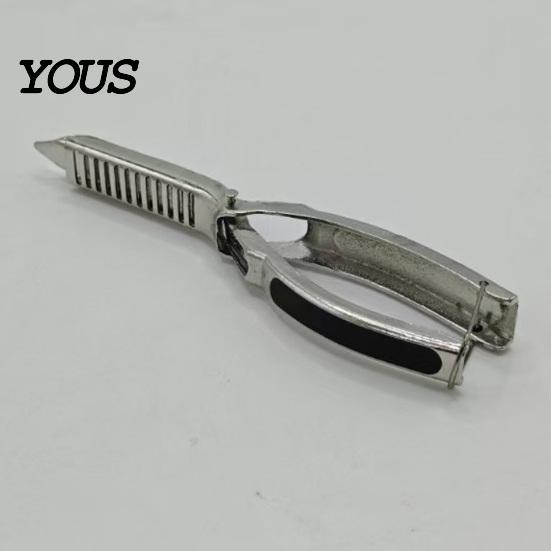 Rib Membrane Remover Removal Tool, Stainless Steel BBQ Skinner with Ergonomic Kitchen Gadget for Ribs Handle, Meat Preparation, Modern Gadgets