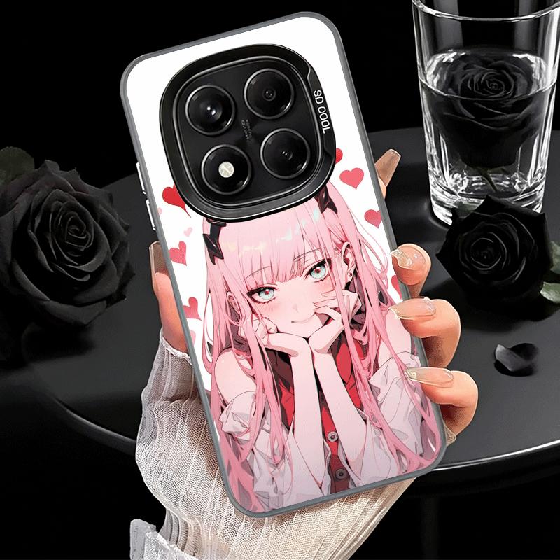 Zero Two 02 Kawaii Cute Soft Phone Case for Xiaomi Redmi Note 13 14 15 Pro Plus 12S 12 11S 11 11T 10S 10 Shockproof Cover Back S