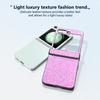 For Samsung Galaxy Z Flip7 FE 5G/Z Flip6 5G Easy Folding Wholesale Phone Case PC+PU Leather Phone Shell