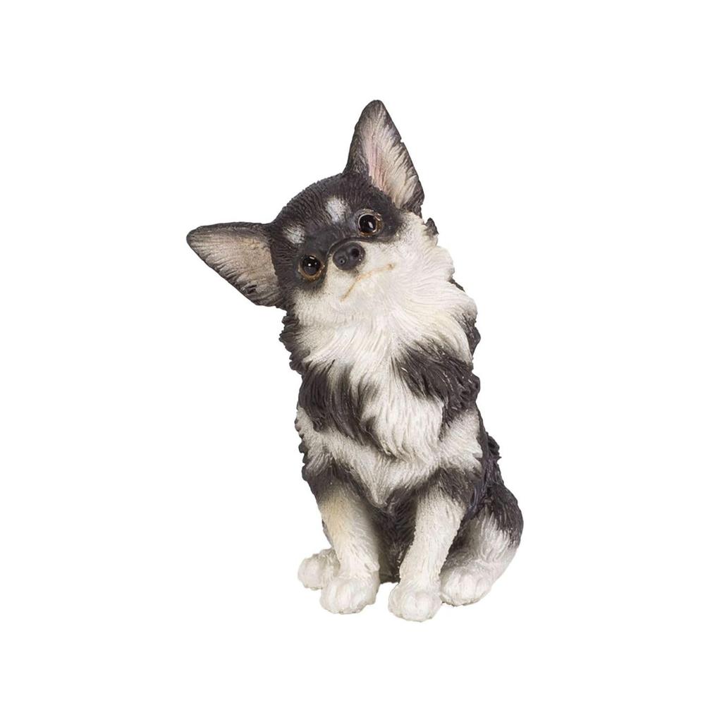 Ubia Chihuahua Tilting Its Black X X 5 Doll Animal Garden H24013 Head, (Mini), 3.8 2.5 Cm, Figurine, Ornament, Decoration, Dog,