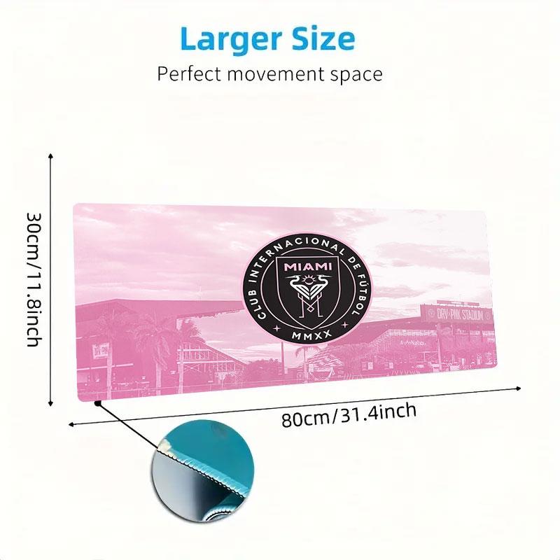 Miami CF Mouse Pad, Large Gaming Desk Mat, Non-slip XXL Mousepad for Laptop & Tablet, Mini PC Playmat with Stitched Edges