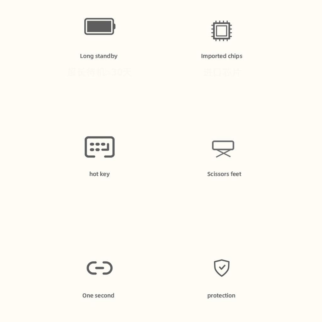 Tablet Keyboard Shortcuts Keys Auto Sleep Ultra Slim BT Connection Portable Wireless Keyboard for IOS Tablet Pro Mini