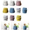 Ceramic Flower Pot Funny Cartoon Planter Artwork Modern Cute Plant Flowerpot for Balcony