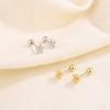 Minimalist Tiny Flower Stud Earrings For Women Summer Hypoallergenic Screw Back Dainty Elegant Jewelry