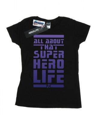 Womens/Ladies Avengers Endgame Superhero Life Cotton T-Shirt