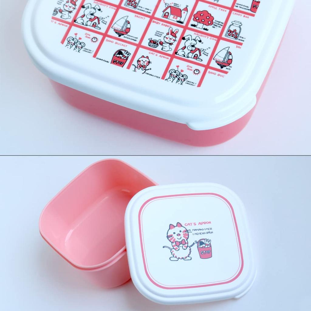 Shimojima Stoppail Container Morning Character Made in SMJ69309 3-Piece Set, Design, Japan, (Stoppail)