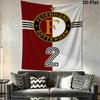 Feyenoord Wandkleed Esthetisch Wandkleed Bedrukt Stof Deken Decoratieve Wandkleden voor Slaapkamer Woonkamer Huisdecoratie