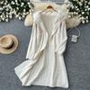 High Quality Large Lapel Faux Mink-Style Patchwork Collar Loose-Fitting Midi-length Knitted Cardigan for Women Autumn Winter Thick Sweater Jacket