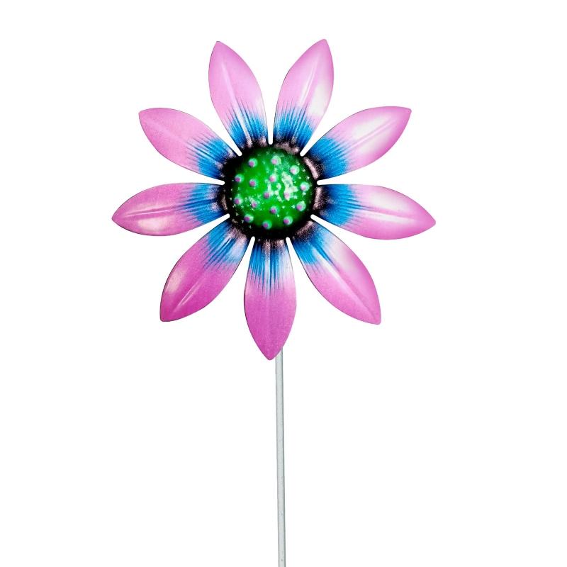 

Металлический Подсолнух Украшение для дома, сада, уличного декора, патио, заднего двора, изысканное цветочное украшение, ландшафт, анти-выцветание розовый