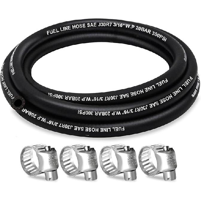 Fuel Line 5/16 Inch ID, Fuel Hose 10FT, J30R7 Fuel Line Hose NBR For Automotive Fuel Systems Engines.
