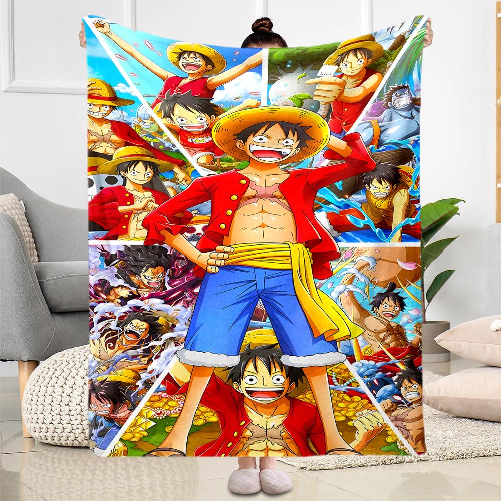 One Piece Adventure Flannel Blanket-Soft and Suitable for Sofas,Beds,Offices,Travel,All Seasons,Great Gift for Holidays and Birthdays.
