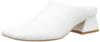 Myonotis Square Mule Size 2E Women's Slippers, White, 23.5 cm,